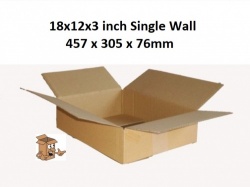 Cardboard postal boxes 18x12x3 inch